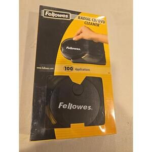 Fellowes CD/DVD Complete Cleaning System Radial Disc Cleaner- CD, DVD, Sealed